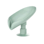 Portable Soap Dish Leaf Shape Soap Holder Leaf Shaped Soap Box Soap Dish For Bathroom Suction Cup Bathroom Storage For Soap Soap Dishes Sponge Container with Suction Cup Leaf Shape Self Draining for Bathroom Kitchen Sink Stevvex