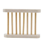 Portable Soap Dishes Natural Wood Soap Tray Holder Dish Storage Bath Shower Plate Home Bathroom Wash Soap Holder Home Bamboo Wood Soap Holder Bathroom Wooden Soap Case Hand Craft Bathtub Shower Dish Accessories Stevvex