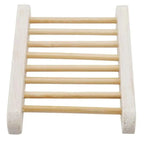 Portable Soap Dishes Natural Wood Soap Tray Holder Dish Storage Bath Shower Plate Home Bathroom Wash Soap Holder Home Bamboo Wood Soap Holder Bathroom Wooden Soap Case Hand Craft Bathtub Shower Dish Accessories Stevvex