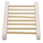Portable Soap Dishes Natural Wood Soap Tray Holder Dish Storage Bath Shower Plate Home Bathroom Wash Soap Holder Home Bamboo Wood Soap Holder Bathroom Wooden Soap Case Hand Craft Bathtub Shower Dish Accessories Stevvex