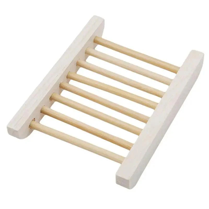 Portable Soap Dishes Natural Wood Soap Tray Holder Dish Storage Bath Shower Plate Home Bathroom Wash Soap Holder Home Bamboo Wood Soap Holder Bathroom Wooden Soap Case Hand Craft Bathtub Shower Dish Accessories Stevvex