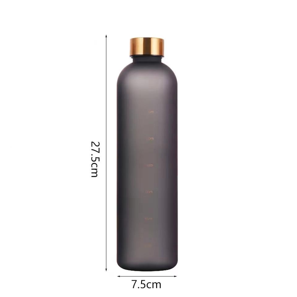 Portable Space Cup Sports Water Bottle Fruit Lemon Juice Drinking Bottle Outdoor travel camping plastic cup beverage utensils Motivational Water Bottle with Time Marker to Drink Reusable Plastic Bottle with BPA Free for Gym and Sports Stevvex