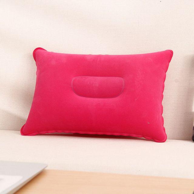 Portable Ultralight Inflatable Pillow PVC Nylon Air Pillow Sleep Cushion Travel Bedroom Hiking Beach Car Plane Head Rest Support Convenient Ultralight Inflatable Air Pillow Sleep Cushion Travel Bedroom Hiking Beach Car Plane Stevvex