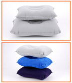 Portable Ultralight Inflatable PVC Nylon Air Pillows Camping Sleep Cushion Travel Hiking Beach Car Plane Head Rest Camp Gears Convenient Ultralight Inflatable Air Pillow Sleep Cushion Travel Bedroom Hiking Beach Car Plane Ultralight Inflatable Pillow Stevvex