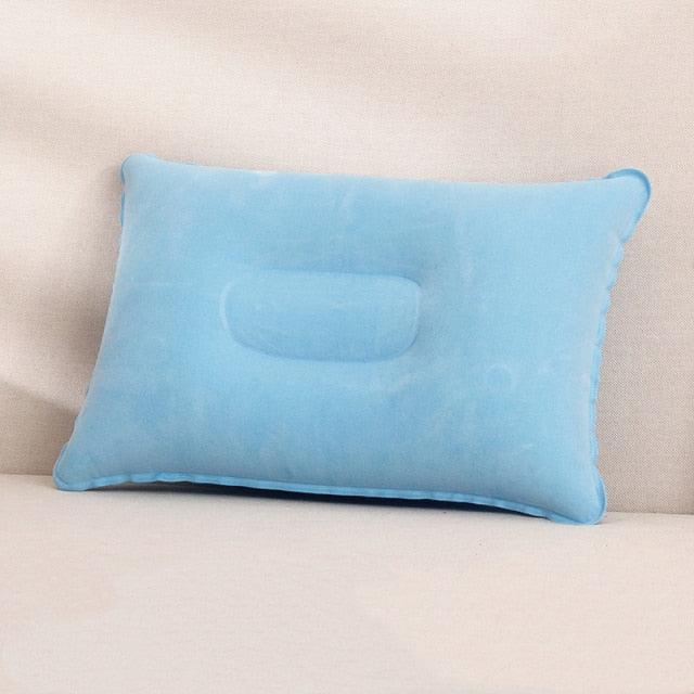 Portable Ultralight Inflatable PVC Nylon Air Pillows Camping Sleep Cushion Travel Hiking Beach Car Plane Head Rest Camp Gears Convenient Ultralight Inflatable Air Pillow Sleep Cushion Travel Bedroom Hiking Beach Car Plane Ultralight Inflatable Pillow Stevvex