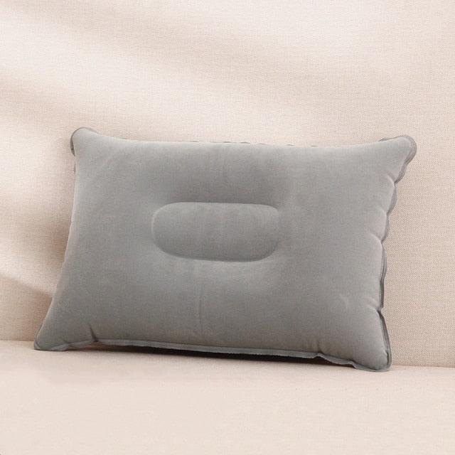 Portable Ultralight Inflatable PVC Nylon Air Pillows Camping Sleep Cushion Travel Hiking Beach Car Plane Head Rest Camp Gears Convenient Ultralight Inflatable Air Pillow Sleep Cushion Travel Bedroom Hiking Beach Car Plane Ultralight Inflatable Pillow Stevvex