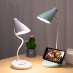Portable USB Rechargeable LED Folding Desk Lamp Eye Protection Touch Dimming Working Reading Table Lamp  For Book Bed Office Decorative Table Lamp Cute Study Lamps for Bedroom Décor