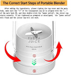 Portable White Blender Powered Blender Electric Juicer Mini Blender Multifunction Juice Maker Machine Blender Smoothies Juice Mixer Stevvex