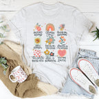 Positive Doodles Distressed Effect Tee Peachy Sunday