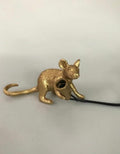 Postmodern Resin Animal Rat Mouse Table Lamp Small Mini Mouse Cute LED Night Lights Home Décor Desk Lights Bedside Lamp Decorative Table Lamp Cute Study Lamps for Bedroom Décor Stevvex