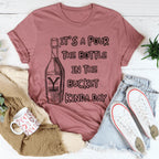 Pour The Bottle In The Bucket Tee Peachy Sunday