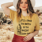 Pour The Bottle In The Bucket Tee Peachy Sunday