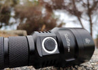 Powerful Flashlight Rechargeable Waterproof Searchlight Powerful Long Beam Distance LED Super Bright Flashlight Cree Torch with  Ramping Indicator USB Charger Super Bright Torch Best For Hiking Hunting Camping Outdoor Sport Stevvex