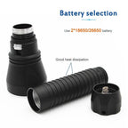 Powerful LED Rechargeable Dive Flashlight Cree Diving Flashlight Underwater Waterproof  High Lumen LED Scuba Diving  Torch Flashlight For Scuba Diving Underwater Torch Stevvex
