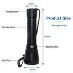 Powerful LED Rechargeable Dive Flashlight Cree Diving Flashlight Underwater Waterproof  High Lumen LED Scuba Diving  Torch Flashlight For Scuba Diving Underwater Torch Stevvex