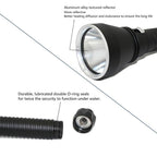 Powerful LED Rechargeable Dive Flashlight Cree Diving Flashlight Underwater Waterproof  High Lumen LED Scuba Diving  Torch Flashlight For Scuba Diving Underwater Torch Stevvex
