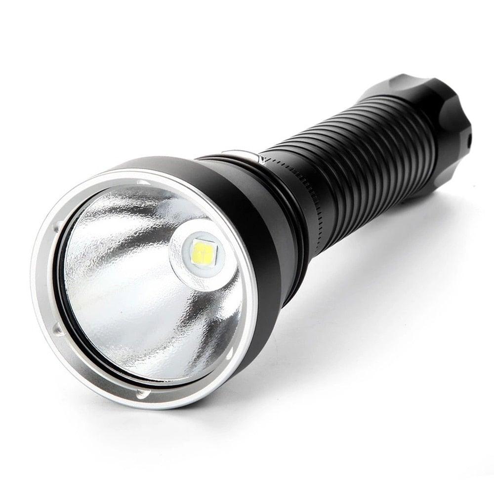 Powerful LED Rechargeable Dive Flashlight Cree Diving Flashlight Underwater Waterproof  High Lumen LED Scuba Diving  Torch Flashlight For Scuba Diving Underwater Torch Stevvex