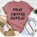 Pray Coffee Repeat Tee - SJB-DIAMOND ELITES