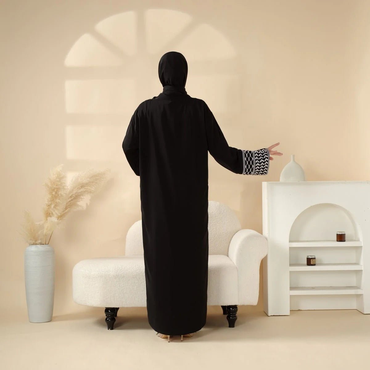 Prayer Abaya With Integrated Headscarf | Prayer Dress for Muslim Women (MJ018)