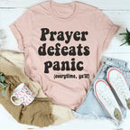 Prayer Defeats Panic Tee Peachy Sunday