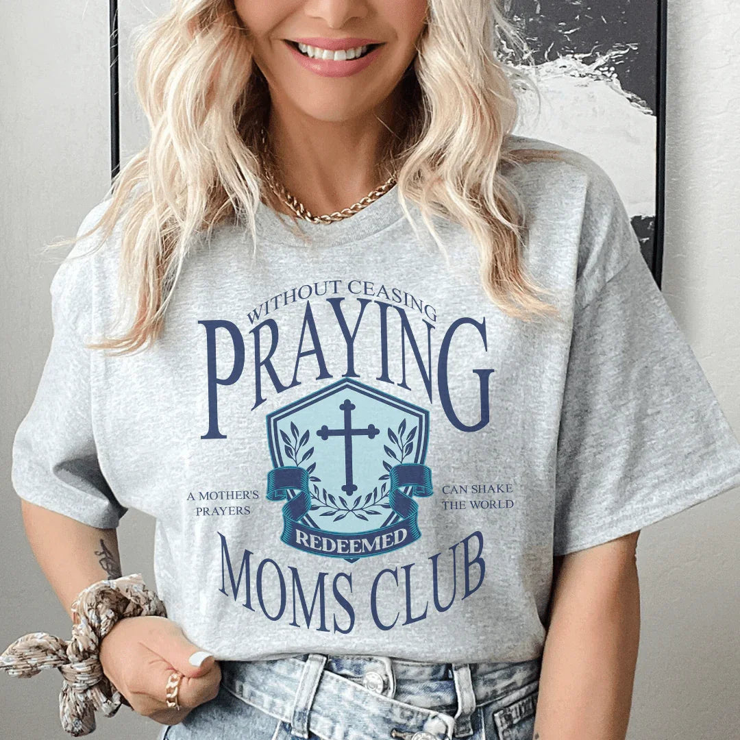 Praying Moms Club Tee Peachy Sunday