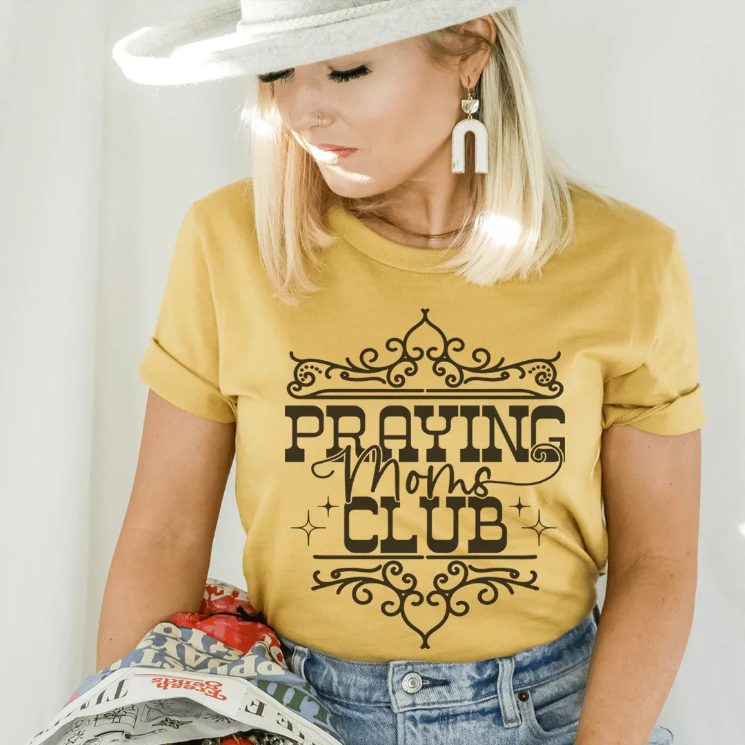 Praying Moms Club Tee Peachy Sunday
