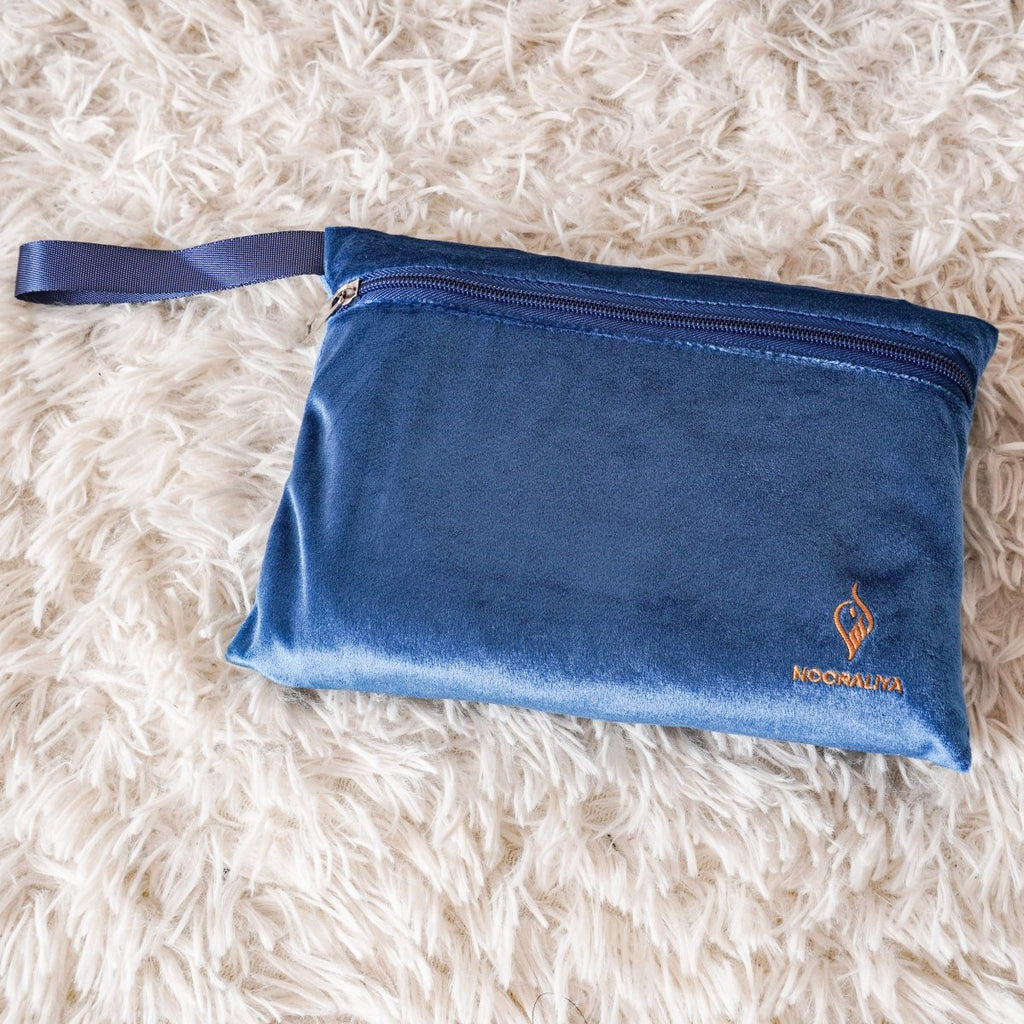 Premium German Velvet Travel Prayer Mat – Waterproof Compact Hypoallergenic Prayer Mat (MR080)