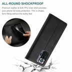 Premium Leather PU Flip Case Magnetic Flip Case Card Slot Silicone Bumper Protective Case For Xiaomi Redmi Note 10 Case Flip Matte Leather Cover For Redmi Note 10 s Por Max 10s Case Luxury Wallet Strong Magnetic Cover Stevvex