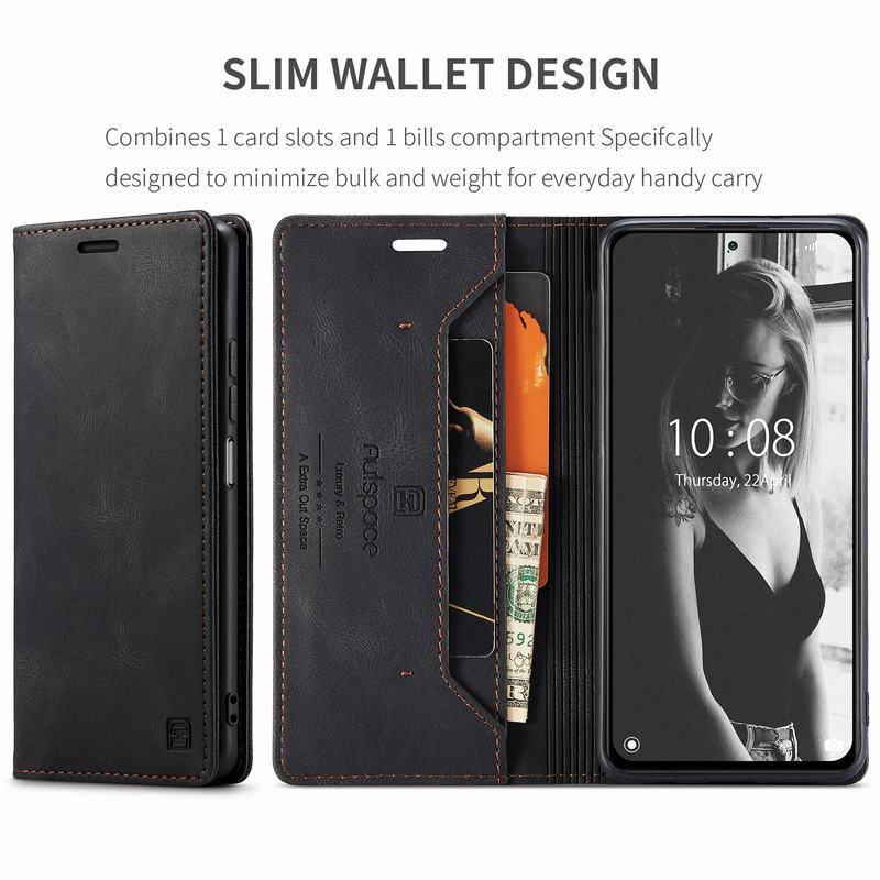 Premium Leather PU Flip Case Magnetic Flip Case Card Slot Silicone Bumper Protective Case For Xiaomi Redmi Note 10 Case Flip Matte Leather Cover For Redmi Note 10 s Por Max 10s Case Luxury Wallet Strong Magnetic Cover Stevvex