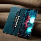 Premium Leather PU Flip Case Magnetic Flip Case Card Slot Silicone Bumper Protective Case For Xiaomi Redmi Note 10 Case Flip Matte Leather Cover For Redmi Note 10 s Por Max 10s Case Luxury Wallet Strong Magnetic Cover Stevvex