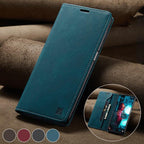 Premium Leather PU Flip Case Magnetic Flip Case Card Slot Silicone Bumper Protective Case For Xiaomi Redmi Note 10 Case Flip Matte Leather Cover For Redmi Note 10 s Por Max 10s Case Luxury Wallet Strong Magnetic Cover Stevvex