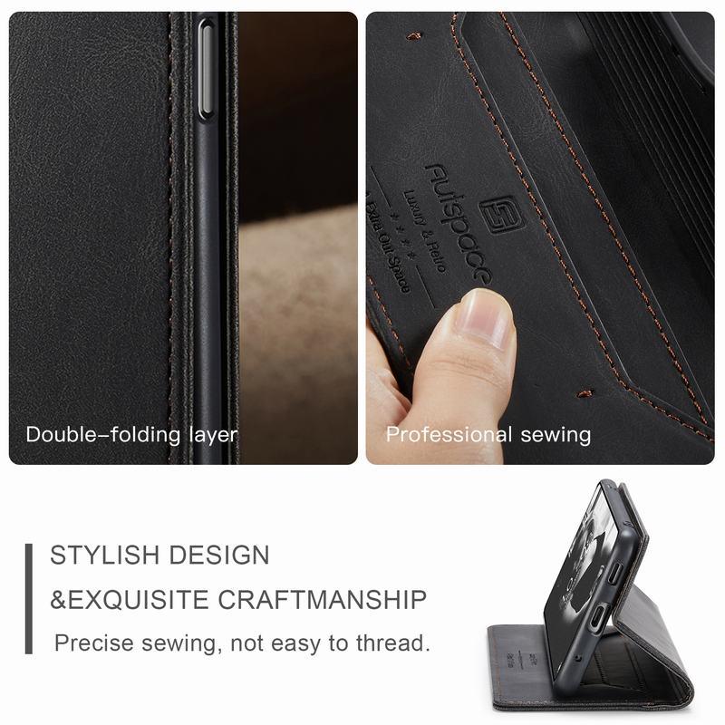 Premium Leather PU Flip Case Magnetic Flip Case Card Slot Silicone Bumper Protective Case For Xiaomi Redmi Note 10 Case Flip Matte Leather Cover For Redmi Note 10 s Por Max 10s Case Luxury Wallet Strong Magnetic Cover Stevvex