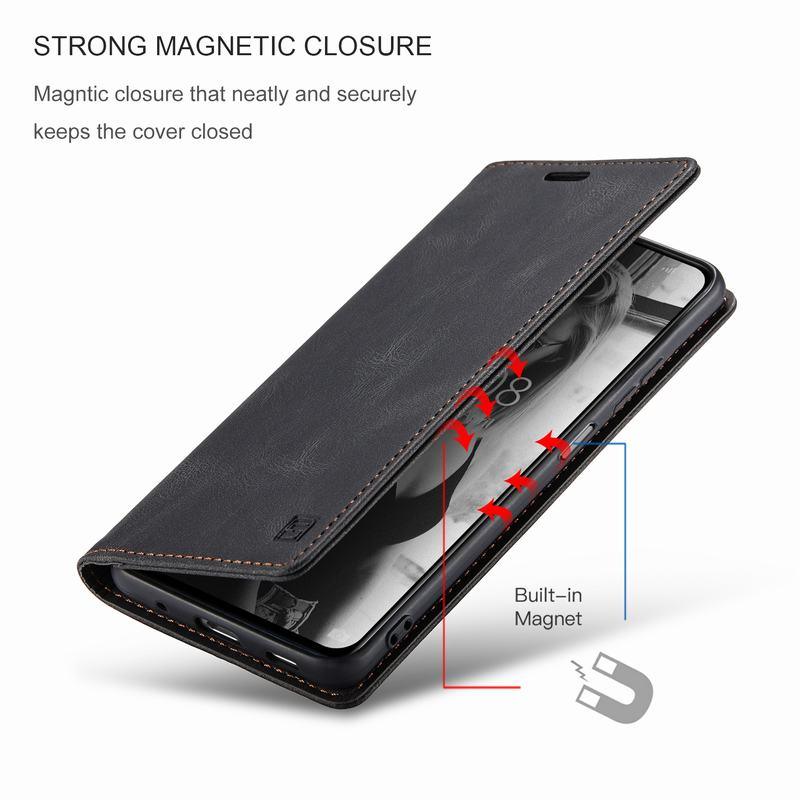 Premium Leather PU Flip Case Magnetic Flip Case Card Slot Silicone Bumper Protective Case For Xiaomi Redmi Note 10 Case Flip Matte Leather Cover For Redmi Note 10 s Por Max 10s Case Luxury Wallet Strong Magnetic Cover Stevvex