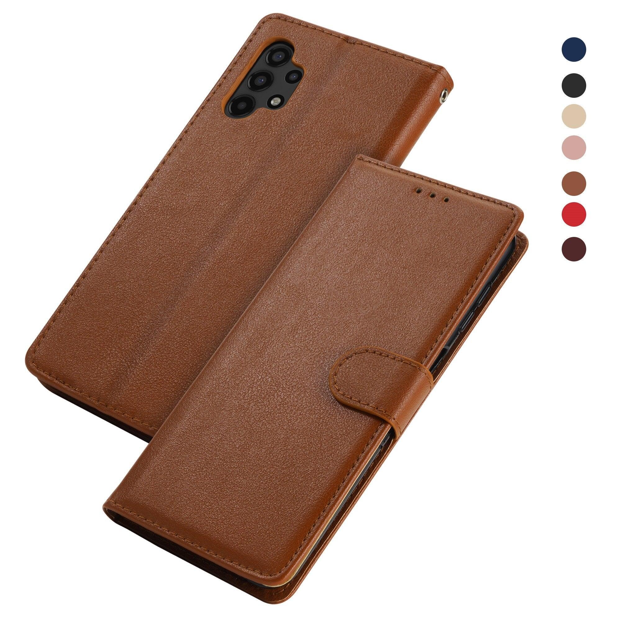Premium PU /  Leather Case Magnetic Closure Protective Flip Wallet Case Cover Leather Case for Xiaomi Redmi Note 11S 10 10S 9 9S 9T 8T 8 7 6 5 5A Pro Max 4X 9A 8A 7A 6A POCO X3 NFC Flip Wallet Stevvex