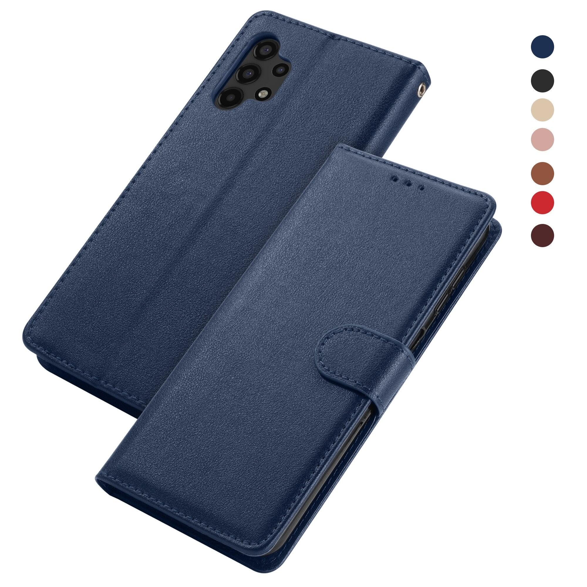 Premium PU /  Leather Case Magnetic Closure Protective Flip Wallet Case Cover Leather Case for Xiaomi Redmi Note 11S 10 10S 9 9S 9T 8T 8 7 6 5 5A Pro Max 4X 9A 8A 7A 6A POCO X3 NFC Flip Wallet Stevvex
