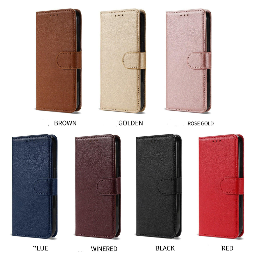 Premium PU /  Leather Case Magnetic Closure Protective Flip Wallet Case Cover Leather Case for Xiaomi Redmi Note 11S 10 10S 9 9S 9T 8T 8 7 6 5 5A Pro Max 4X 9A 8A 7A 6A POCO X3 NFC Flip Wallet Stevvex