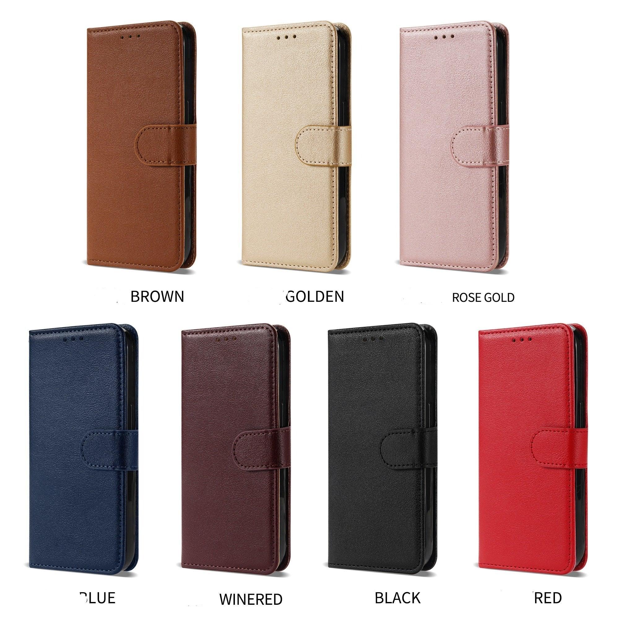 Premium PU /  Leather Case Magnetic Closure Protective Flip Wallet Case Cover Leather Case for Xiaomi Redmi Note 11S 10 10S 9 9S 9T 8T 8 7 6 5 5A Pro Max 4X 9A 8A 7A 6A POCO X3 NFC Flip Wallet Stevvex
