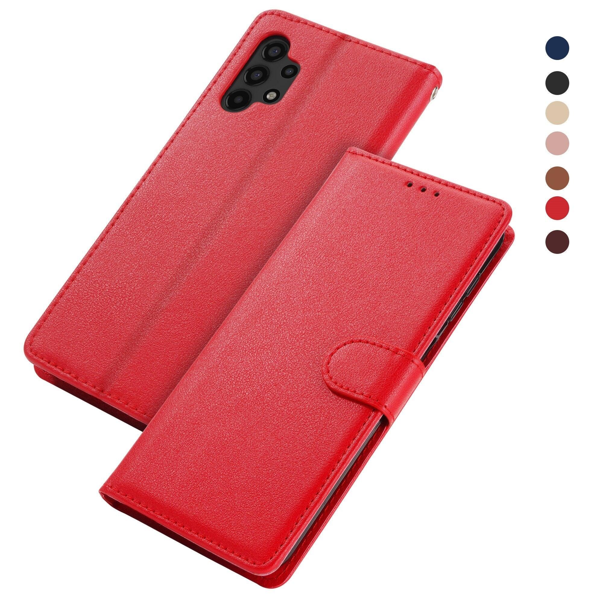Premium PU /  Leather Case Magnetic Closure Protective Flip Wallet Case Cover Leather Case for Xiaomi Redmi Note 11S 10 10S 9 9S 9T 8T 8 7 6 5 5A Pro Max 4X 9A 8A 7A 6A POCO X3 NFC Flip Wallet Stevvex