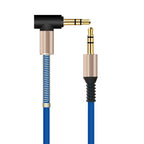 Premium Quality 3.5mm Audio AUX Cable Jack For Speake Car Headphones Mobile