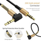 Premium Quality 3.5mm Audio AUX Cable Jack For Speake Car Headphones Mobile