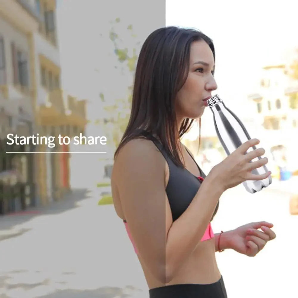 Premium Quality 350/500/750/1000ml Double-wall Creative BPA free Water Bottle Stainless Steel Beer Tea Coffee Portable Sport Vacuum thermos Stevvex