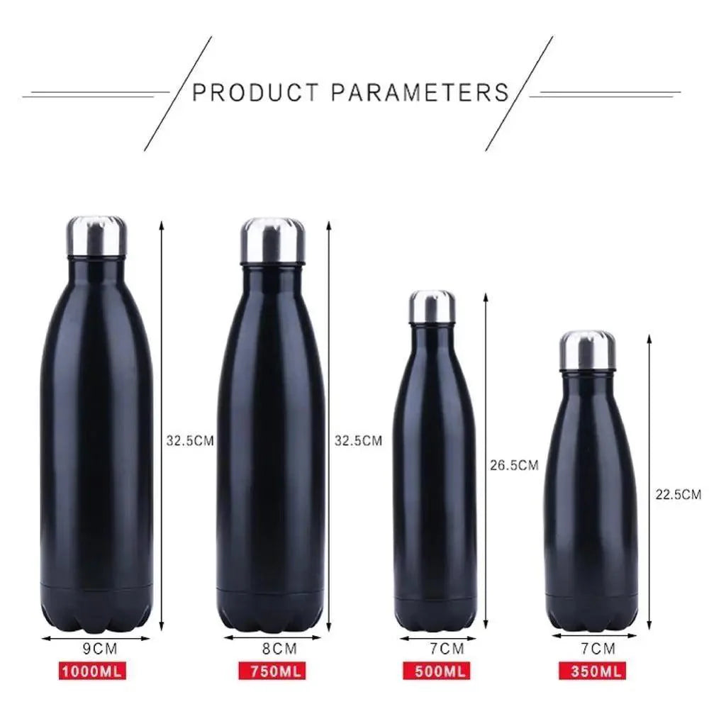 Premium Quality 350/500/750/1000ml Double-wall Creative BPA free Water Bottle Stainless Steel Beer Tea Coffee Portable Sport Vacuum thermos Stevvex
