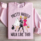 Pretty Ghouls Walk Like This Sweatshirt Peachy Sunday