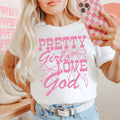 Pretty Girls Love God Tee Peachy Sunday