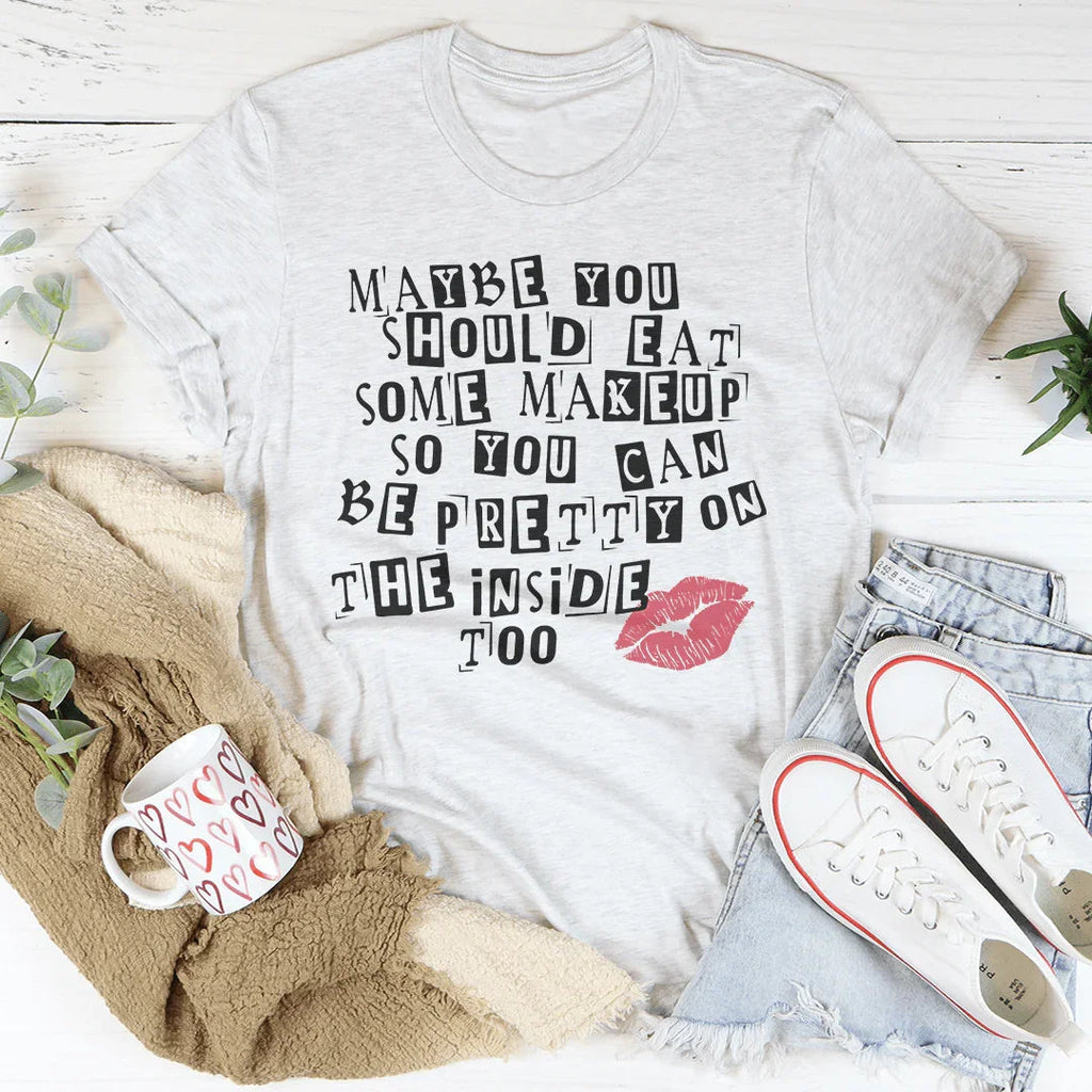 Pretty On The Inside Tee Peachy Sunday