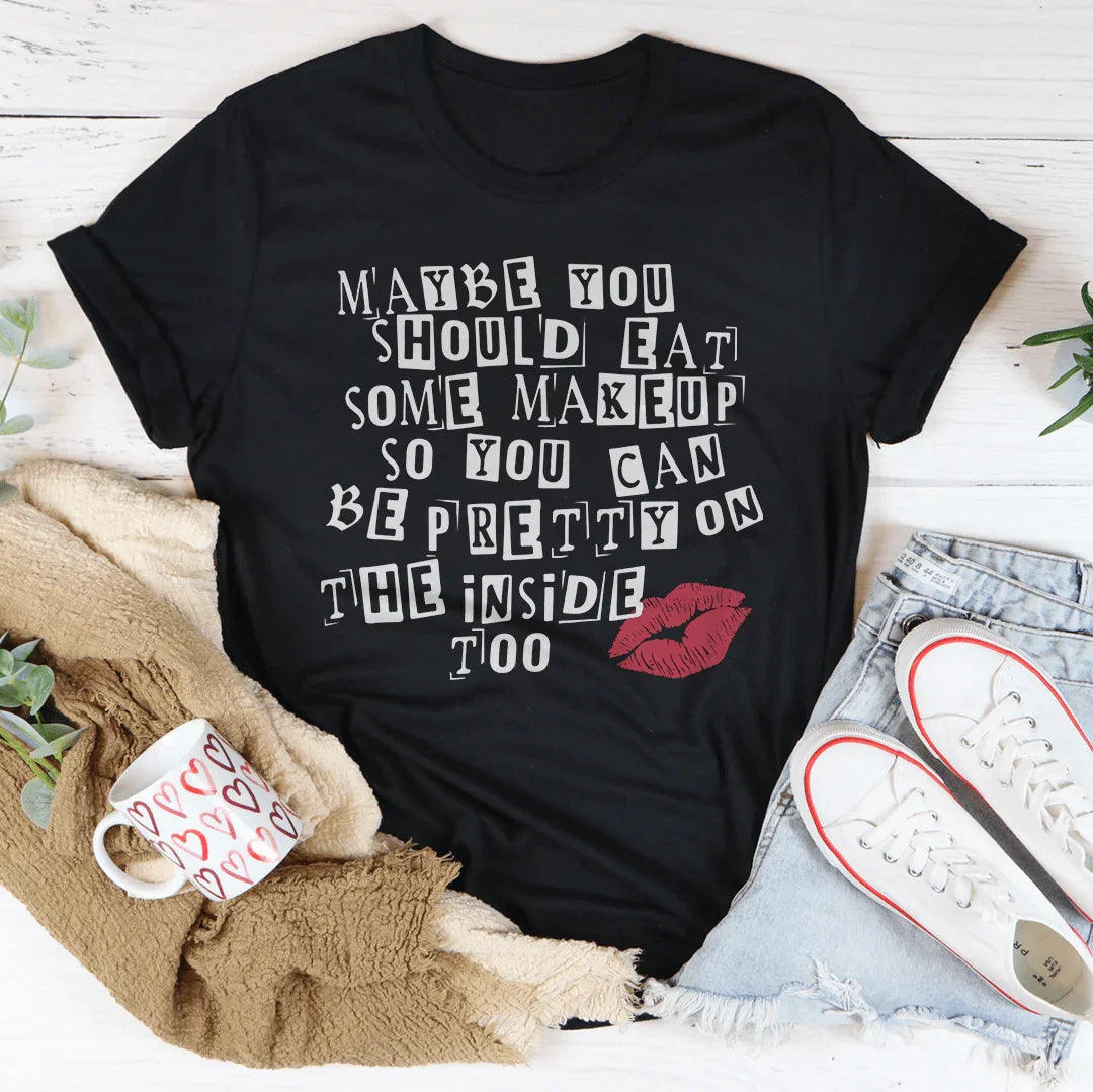 Pretty On The Inside Tee Peachy Sunday