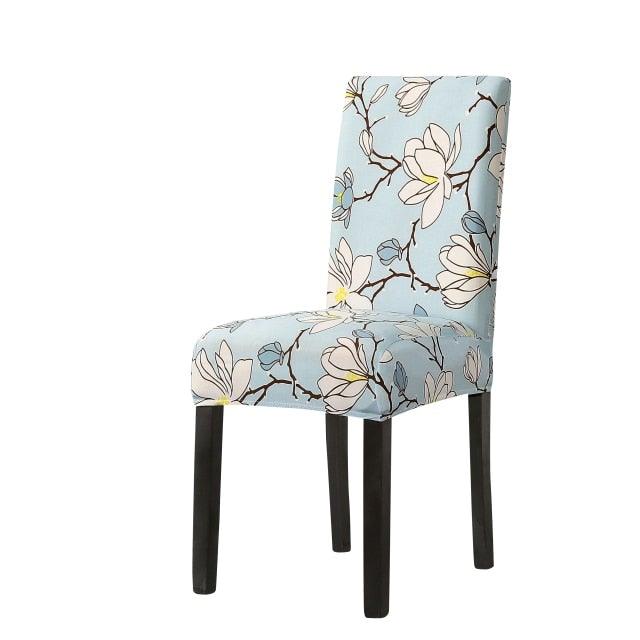 Print Pattened Dining Chair Cover Spandex Elastic Chair Slipcover Stretch Case For Chairs Wedding Hotel Banquet  Fit Stretch Short Dining Room Chair Covers with Printed Pattern Banquet Chair Seat Protector Slipcover For Home Party Hotel Wedding Ceremony Stevvex