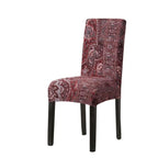Print Pattened Dining Chair Cover Spandex Elastic Chair Slipcover Stretch Case For Chairs Wedding Hotel Banquet  Fit Stretch Short Dining Room Chair Covers with Printed Pattern Banquet Chair Seat Protector Slipcover For Home Party Hotel Wedding Ceremony Stevvex