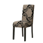 Print Pattened Dining Chair Cover Spandex Elastic Chair Slipcover Stretch Case For Chairs Wedding Hotel Banquet  Fit Stretch Short Dining Room Chair Covers with Printed Pattern Banquet Chair Seat Protector Slipcover For Home Party Hotel Wedding Ceremony Stevvex