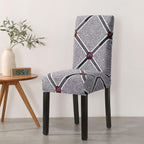 Print Pattened Dining Chair Cover Spandex Elastic Chair Slipcover Stretch Case For Chairs Wedding Hotel Banquet  Fit Stretch Short Dining Room Chair Covers with Printed Pattern Banquet Chair Seat Protector Slipcover For Home Party Hotel Wedding Ceremony Stevvex